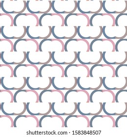 Seamless vector pattern in geometric ornamental style