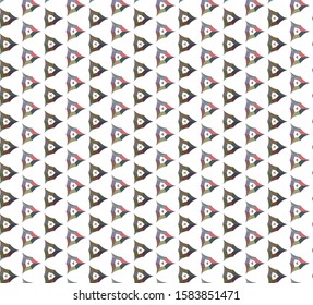 Seamless vector pattern in geometric ornamental style