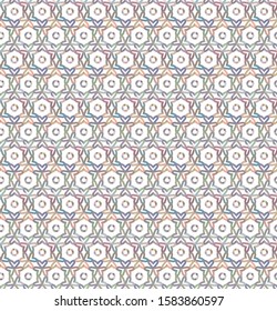Seamless vector pattern in geometric ornamental style