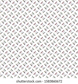 Seamless vector pattern in geometric ornamental style