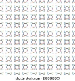 Seamless vector pattern in geometric ornamental style