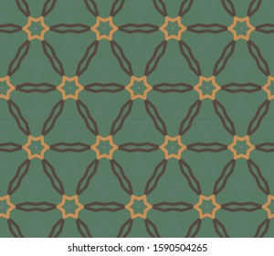 Seamless vector pattern in geometric ornamental style