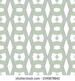 Seamless vector pattern in geometric ornamental style