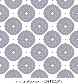 Seamless vector pattern in geometric ornamental style