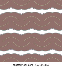 Seamless vector pattern in geometric ornamental style