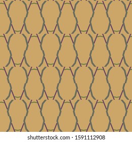 Seamless vector pattern in geometric ornamental style