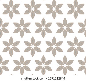 Seamless vector pattern in geometric ornamental style