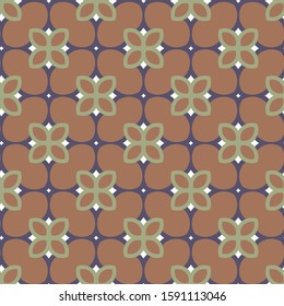 Seamless vector pattern in geometric ornamental style
