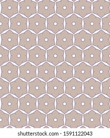 Seamless vector pattern in geometric ornamental style