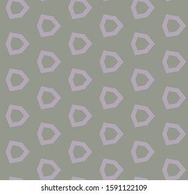Seamless vector pattern in geometric ornamental style