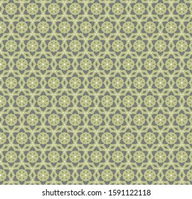 Seamless vector pattern in geometric ornamental style