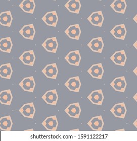 Seamless vector pattern in geometric ornamental style