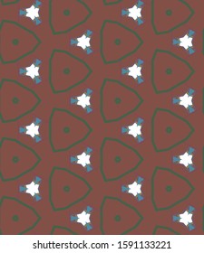 Seamless vector pattern in geometric ornamental style