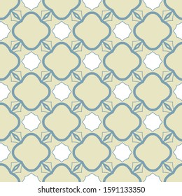 Seamless vector pattern in geometric ornamental style