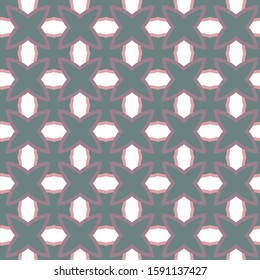 Seamless vector pattern in geometric ornamental style
