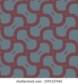 Seamless vector pattern in geometric ornamental style