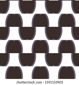 Seamless vector pattern in geometric ornamental style
