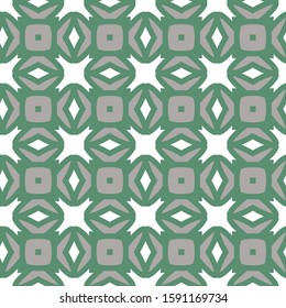 Seamless vector pattern in geometric ornamental style