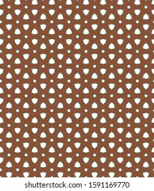 Seamless vector pattern in geometric ornamental style