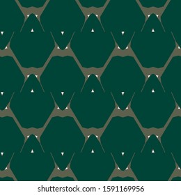 Seamless vector pattern in geometric ornamental style