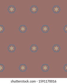 Seamless vector pattern in geometric ornamental style