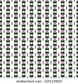 Seamless vector pattern in geometric ornamental style