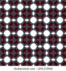 Seamless vector pattern in geometric ornamental style