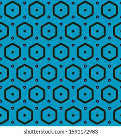 Seamless vector pattern in geometric ornamental style