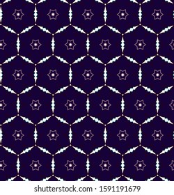 Seamless vector pattern in geometric ornamental style