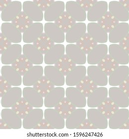 Seamless vector pattern in geometric ornamental style