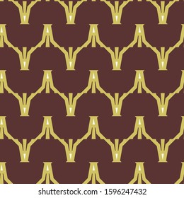 Seamless vector pattern in geometric ornamental style