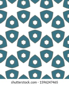 Seamless vector pattern in geometric ornamental style