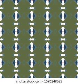 Seamless vector pattern in geometric ornamental style