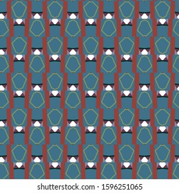 Seamless vector pattern in geometric ornamental style