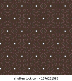 Seamless vector pattern in geometric ornamental style