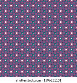 Seamless vector pattern in geometric ornamental style