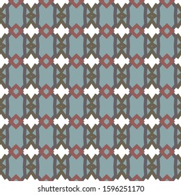 Seamless vector pattern in geometric ornamental style