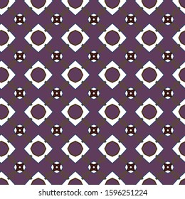 Seamless vector pattern in geometric ornamental style