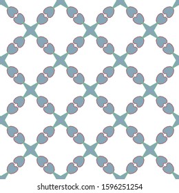 Seamless vector pattern in geometric ornamental style