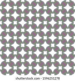 Seamless vector pattern in geometric ornamental style
