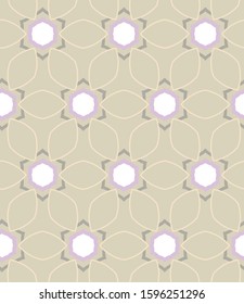 Seamless vector pattern in geometric ornamental style