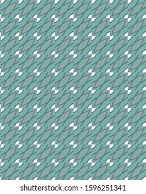 Seamless vector pattern in geometric ornamental style