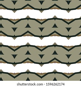 Seamless vector pattern in geometric ornamental style