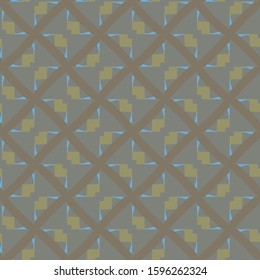 Seamless vector pattern in geometric ornamental style