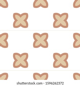 Seamless vector pattern in geometric ornamental style