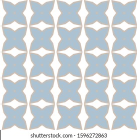 Seamless vector pattern in geometric ornamental style