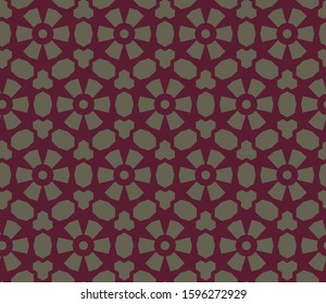 Seamless vector pattern in geometric ornamental style