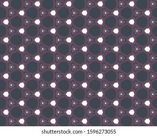 Seamless vector pattern in geometric ornamental style