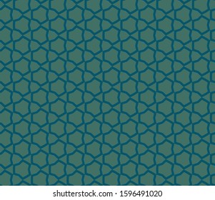 Seamless vector pattern in geometric ornamental style
