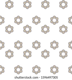 Seamless vector pattern in geometric ornamental style